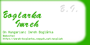 boglarka imreh business card