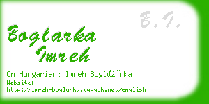 boglarka imreh business card